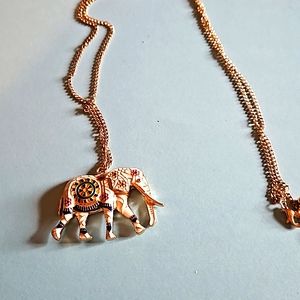 Elephant necklace no makers mark
